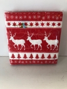 Red and White Reindeer Napkins