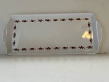 Serving Tray with Hearts and Pines Design