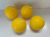 Yellow Ball Candles