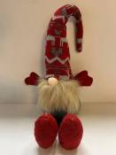 Nisser/Tomtar/Tonttuta with Red and Gray Reindeer Design Hat 