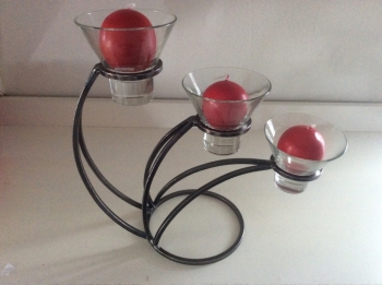 Three In A Row Candleholder