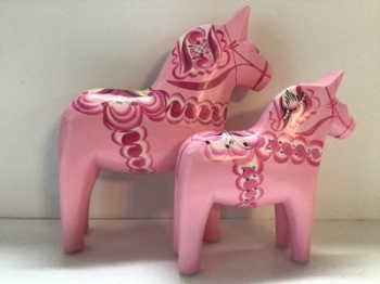 Pink Dala Horse