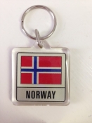 Norwegian Flag Key Ring