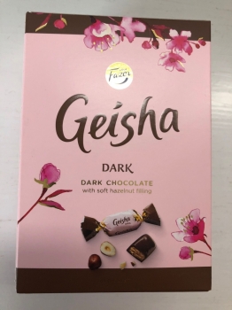 Geisha, Dark Chocolate/Hazelnut Filling