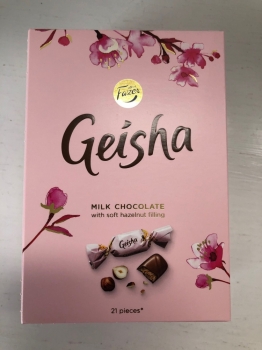 Geisha, Milk Chocolate/Hazelnut Filling