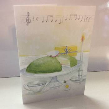Green Cake (Princess Torte), Greeting Card