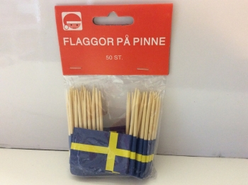 Sweden-Flags on Toothpicks