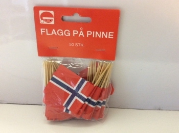 Norway-Flags on Toothpicks