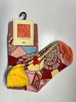 Frank Lloyd Wright Design on Socks