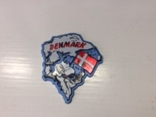 Map of Denmark with Flag, Magnet