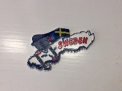 Map of Sweden with Flag, Magnet