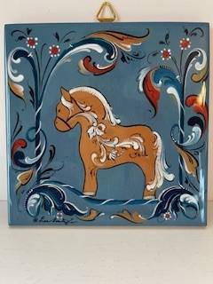 Ceramic Tile With Fjord Pony