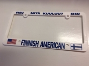 Finnish-American, License Plate Holder