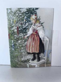 Traditional Dress and Christmas Tree Note Cards