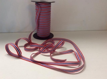 Ribbon with American/Norwegian Flag Colors