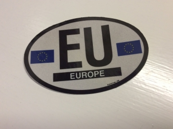 Europe Oval Flag Decal