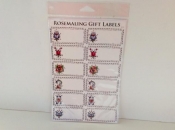 Rosemaling Gift Labels