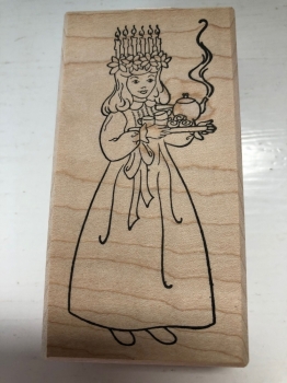 Large St. Lucia Rubber Stamp