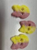 Bubs Raspberry/Citrus Sour Gummy Skulls. 