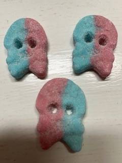 Bubs Sour Dizzy Skulls Gummy
